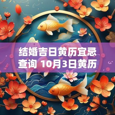 结婚吉日黄历宜忌查询 10月3日黄历查询吉日 结婚吉日黄历宜忌查询 10月3日黄历查询吉日