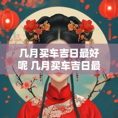 几月买车吉日最好呢 几月买车吉日最好呢女生
