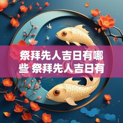 祭拜先人吉日有哪些 祭拜先人吉日有哪些日子