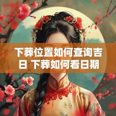 下葬位置如何查询吉日 下葬如何看日期