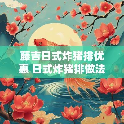 藤吉日式炸猪排优惠 日式炸猪排做法