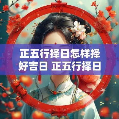 正五行择日怎样择好吉日 正五行择日正确方法