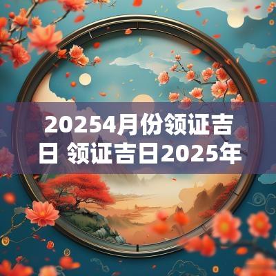 20254月份领证吉日 领证吉日2025年