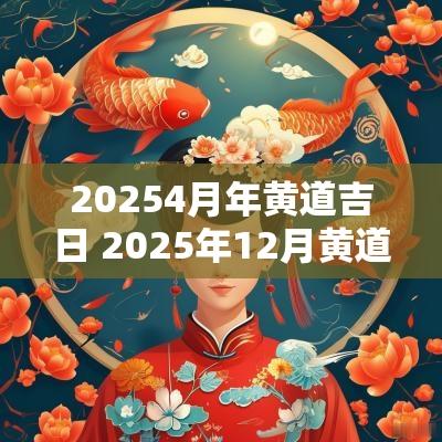 20254月年黄道吉日 2025年12月黄道吉日