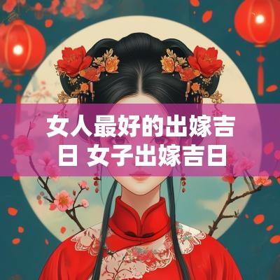女人最好的出嫁吉日 女子出嫁吉日