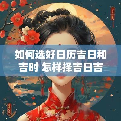如何选好日历吉日和吉时 怎样择吉日吉时