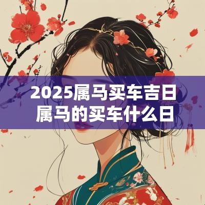 2025属马买车吉日 属马的买车什么日子买好