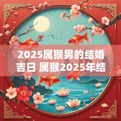 2025属猴男的结婚吉日 属猴2025年结婚好不好