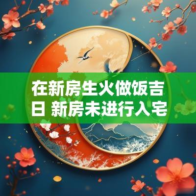 在新房生火做饭吉日 新房未进行入宅仪式可以开火做饭
