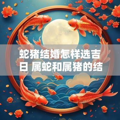 蛇猪结婚怎样选吉日 属蛇和属猪的结婚的吉祥日子