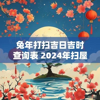 蛇年打扫吉日吉时查询表 2025年扫屋吉日一览表