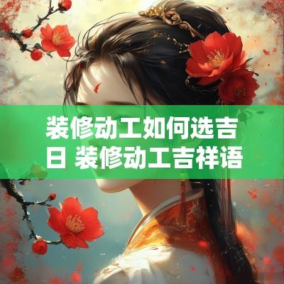 装修动工如何选吉日 装修动工吉祥语