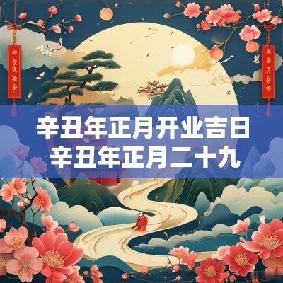辛丑年正月开业吉日 辛丑年正月二十九