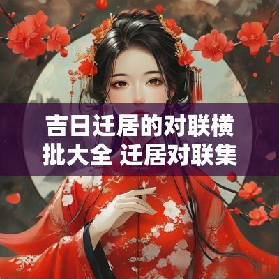 吉日迁居的对联横批大全 迁居对联集锦