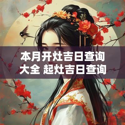 本月开灶吉日查询大全 起灶吉日查询2025年1月