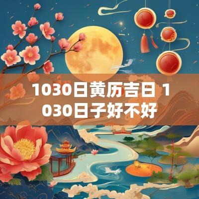 1030日黄历吉日 1030日子好不好