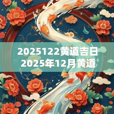 2025122黄道吉日 2025年12月黄道吉日