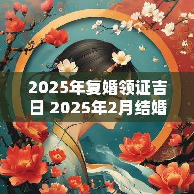 2025年复婚领证吉日 2025年2月结婚黄道吉日有哪几天