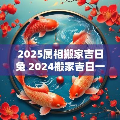 2025属相搬家吉日兔 2025搬家吉日一览表属兔