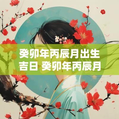 癸卯年丙辰月出生吉日 癸卯年丙辰月是什么时候
