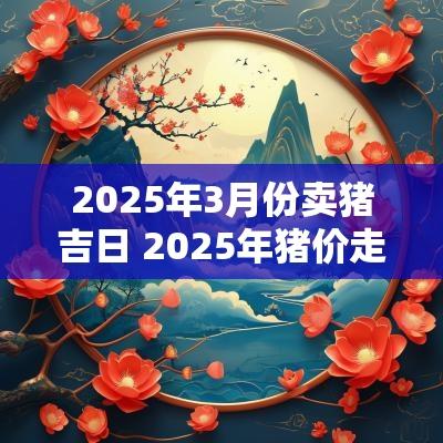 2025年3月份卖猪吉日 2025年猪价走势图