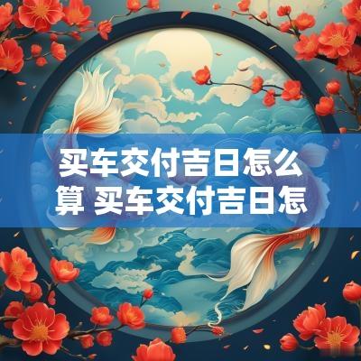 买车交付吉日怎么算 买车交付吉日怎么算出来的