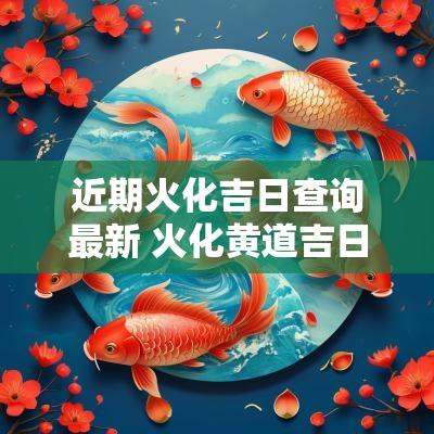 近期火化吉日查询最新 火化黄道吉日查询2025