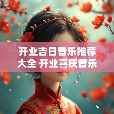 开业吉日音乐推荐大全 开业喜庆音乐推荐