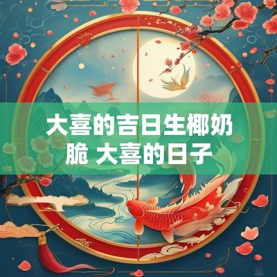 大喜的吉日生椰奶脆 大喜的日子