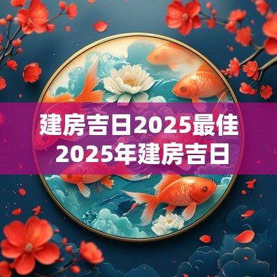 建房吉日2025最佳 2025年建房吉日