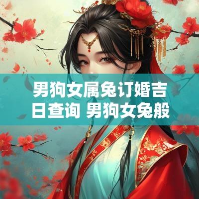 男狗女属兔订婚吉日查询 男狗女兔般配吗