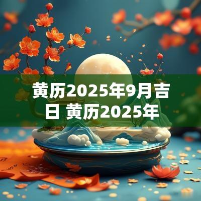 黄历2025年9月吉日 黄历2025年