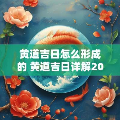 黄道吉日怎么形成的 黄道吉日详解2025年