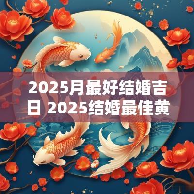 2025月最好结婚吉日 2025结婚最佳黄道吉日一览表2025