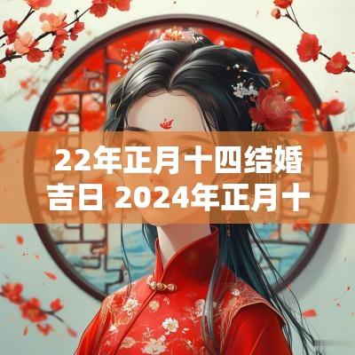 22年正月十四结婚吉日 2025年正月十四适合结婚吗