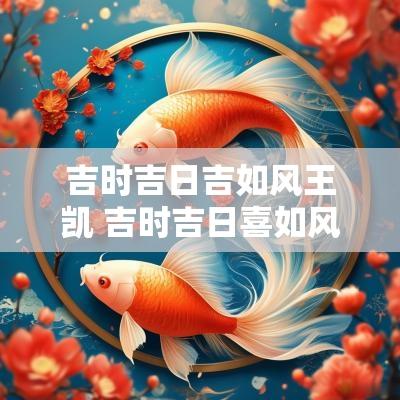 吉时吉日吉如风王凯 吉时吉日喜如风喊麦歌词