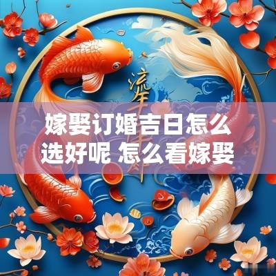 嫁娶订婚吉日怎么选好呢 怎么看嫁娶吉日