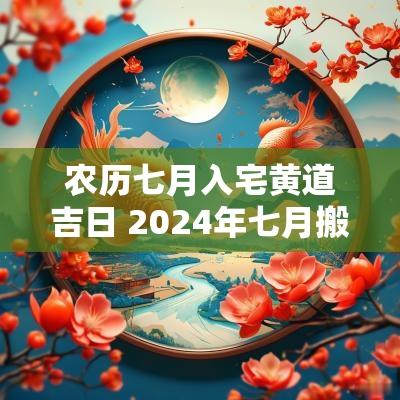 农历七月入宅黄道吉日 2025年七月搬家入宅黄道吉日