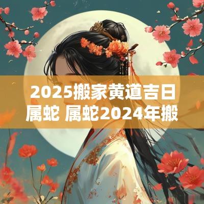 2025搬家黄道吉日属蛇 属蛇2025年搬家吉日