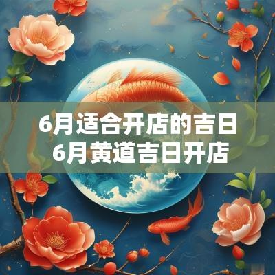 6月适合开店的吉日 6月黄道吉日开店