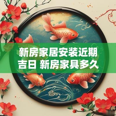新房家居安装近期吉日 新房家具多久入住最好