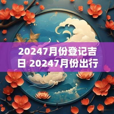 20257月份登记吉日 20257月份出行黄道吉日