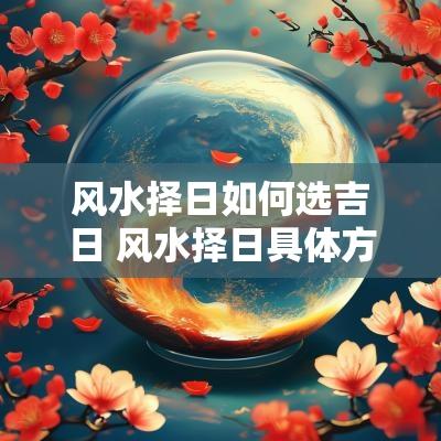 风水择日如何选吉日 风水择日具体方法和步骤