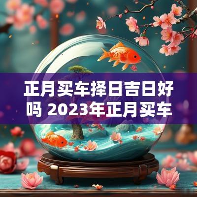 正月买车择日吉日好吗 2025年正月买车吉日