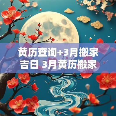 黄历查询+3月搬家吉日 3月黄历搬家