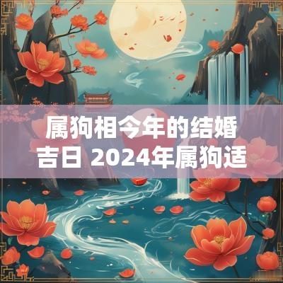 属狗相今年的结婚吉日 2025年属狗适合结婚嘛