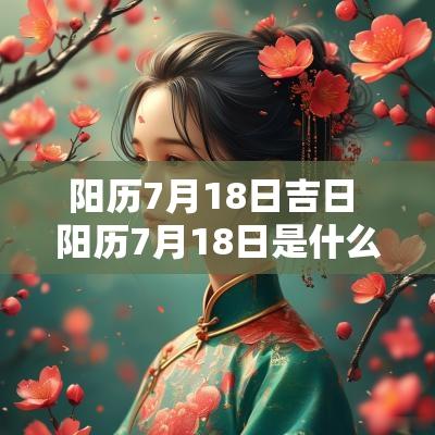 阳历7月18日吉日 阳历7月18日是什么星座
