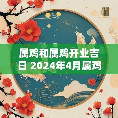 属鸡和属鸡开业吉日 2025年4月属鸡开业黄道吉日