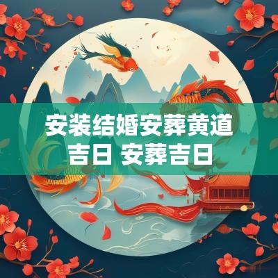 安装结婚安葬黄道吉日 安葬吉日