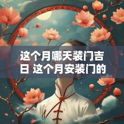 这个月哪天装门吉日 这个月安装门的黄道吉日在那几天